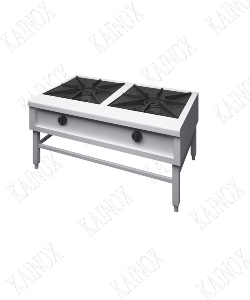 DOUBLE GAS  STOCK POT STOVE