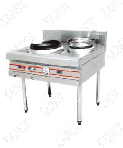 KWALLY RANGE 1 BURNER+1 POT, BLOWER