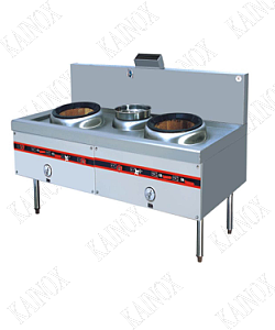 KWALLY RANGE 2 BURNER+1 POT, BLOWER