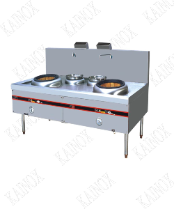 KWALLY RANGE 2 BURNER+2 POT, BLOWER