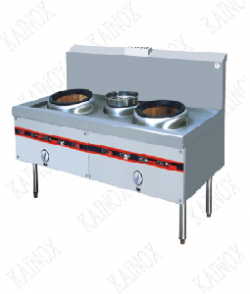 KWALLY RANGE 2 BURNER+1 POT, BLOWER