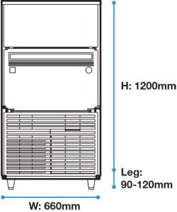 CUBE ICE MAKER (SELF CONTAINER)