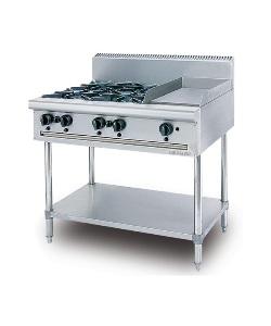 GAS 4 BURNER WITH GRIDDLE
