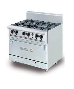 GAS 6 BURNER WITH OVEN
