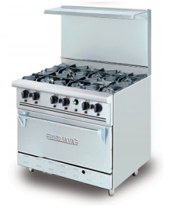 GAS 6 BURNER WITH OVEN